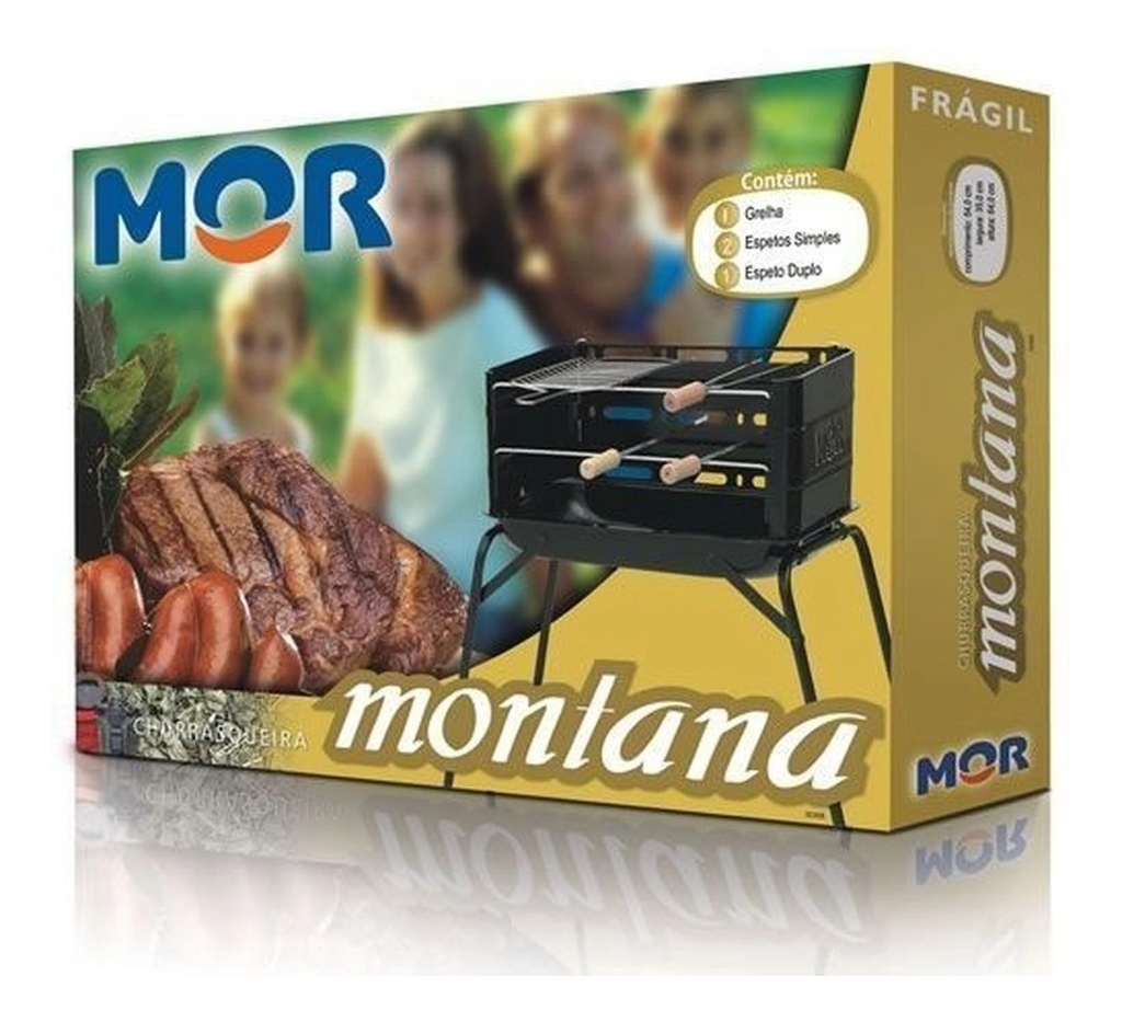 CHURRASQUEIRA PORTATIL MONTANA MOR