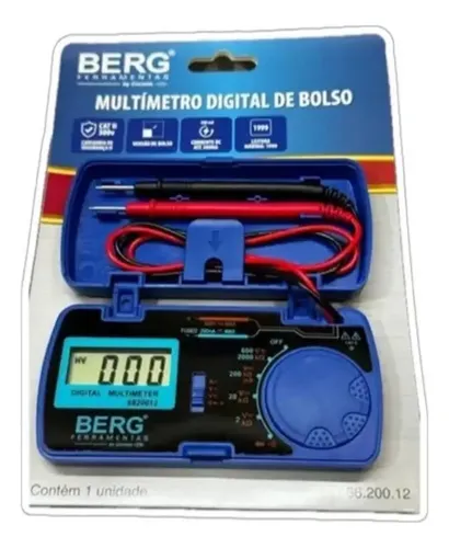 MULTIMETRO DIGITAL DE BOLSO BERG CORNETA