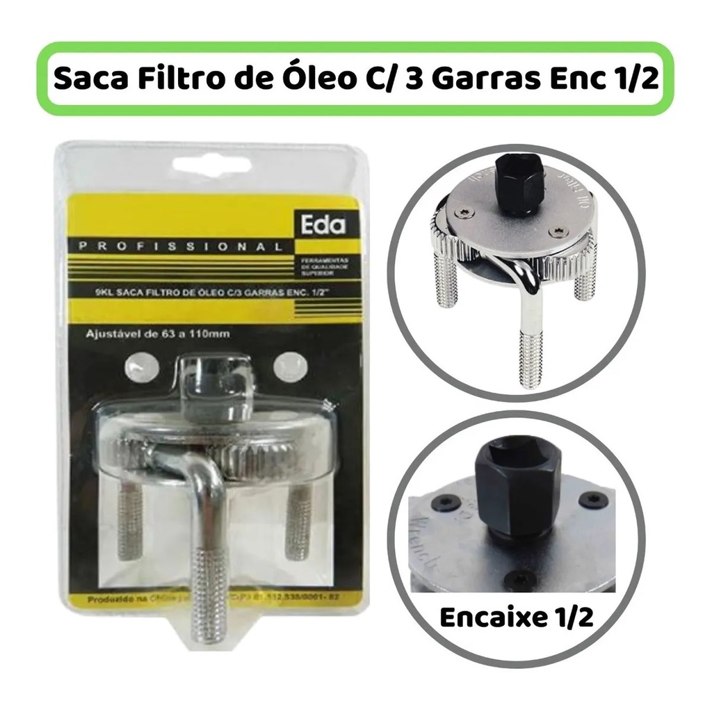 SACA FILTRO AJUSTAVEL 3 BRAOS EDA