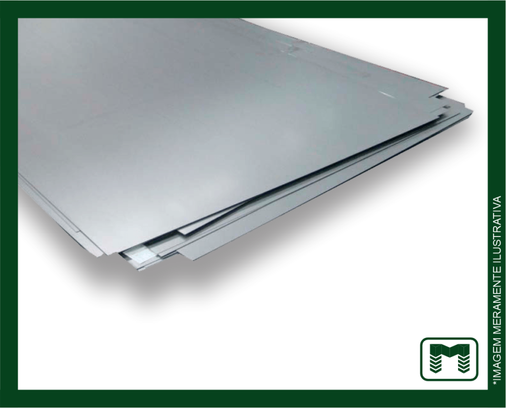 CHAPA RETA 5 X 3/16 X 50 CM 3 FUROS GALVAN NOVA METAL.