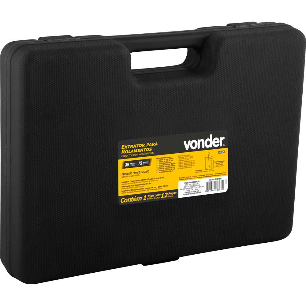SACA ROLAMENTO KIT C/ 12 PS 30-75 MM VONDER