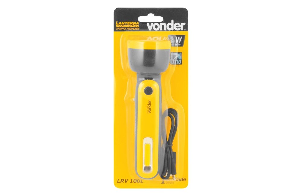 LANTERNA  2 LEDS RECAR LRV100L VONDER