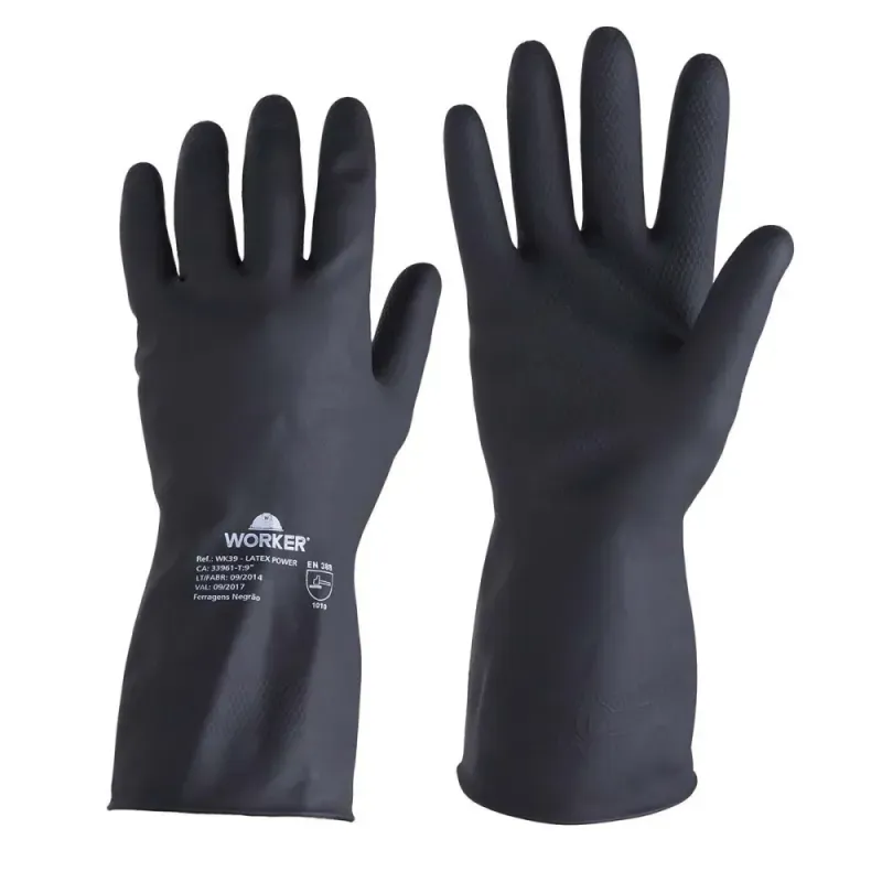 LUVA NEOPRENE LATEX FLOCADA TAM 9 WORKER