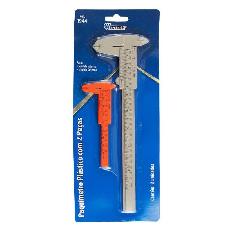 PAQUIMETRO PLASTICO KIT C/ 2 PC
