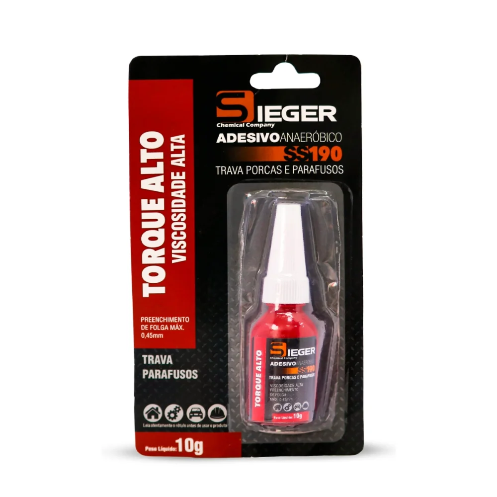 COLA TRAVA ROSCA TORQUE ALTO SS190 10 GR SIEGER