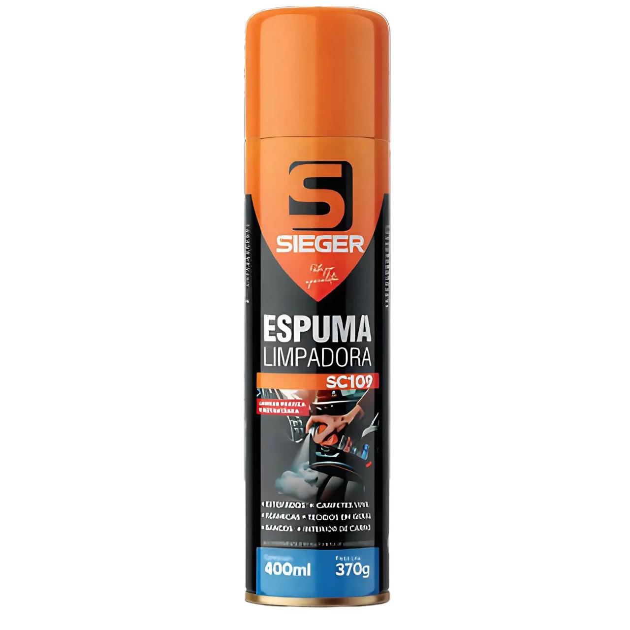 ESPUMA LIMPADORA 400ML/370G SIEGER