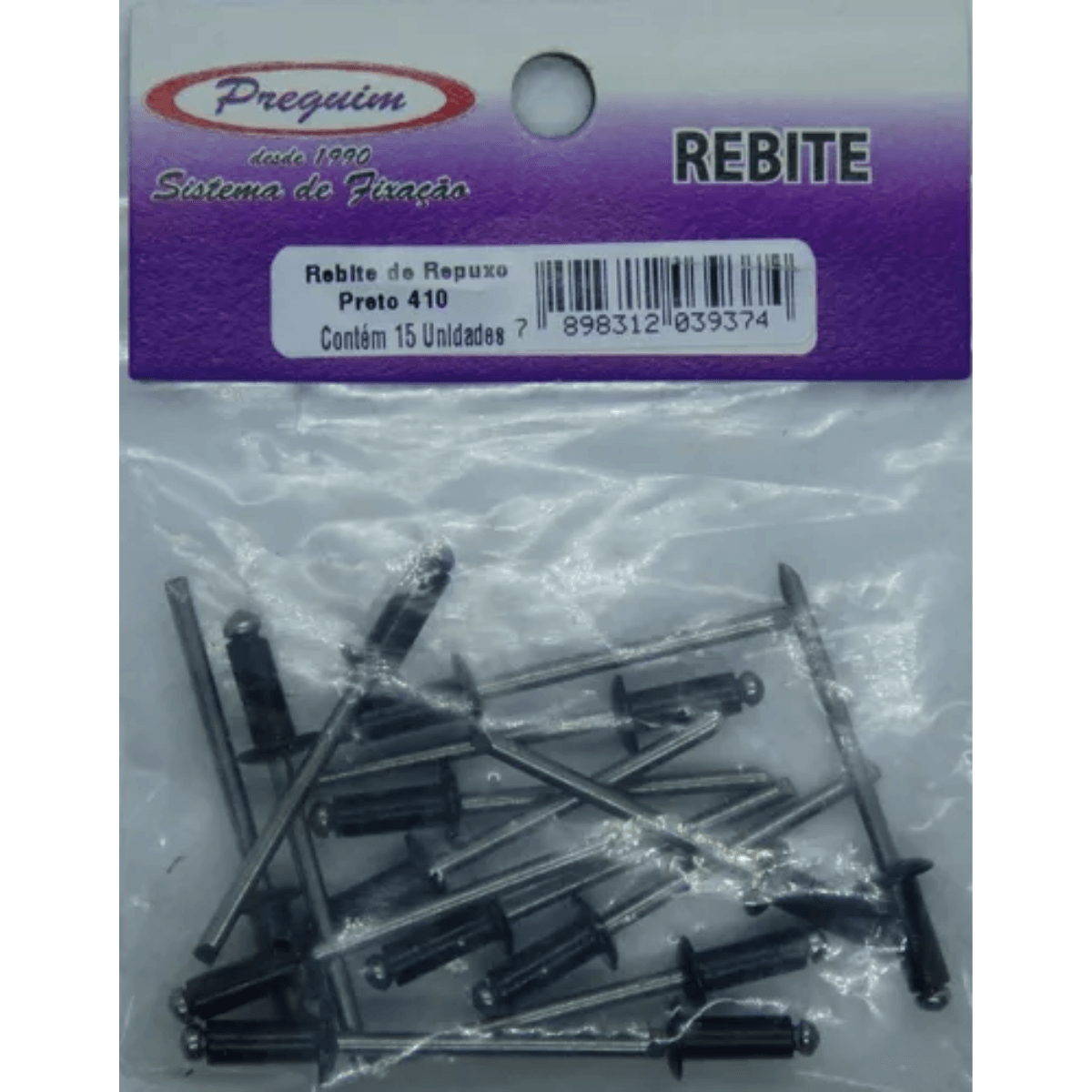 REBITE 410 ALUMINIO PRETO