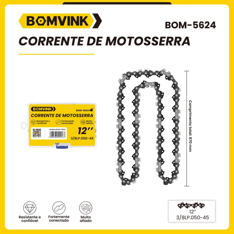 CORRENTE P/ MINI MOTOSSERRA ELETRICA 12