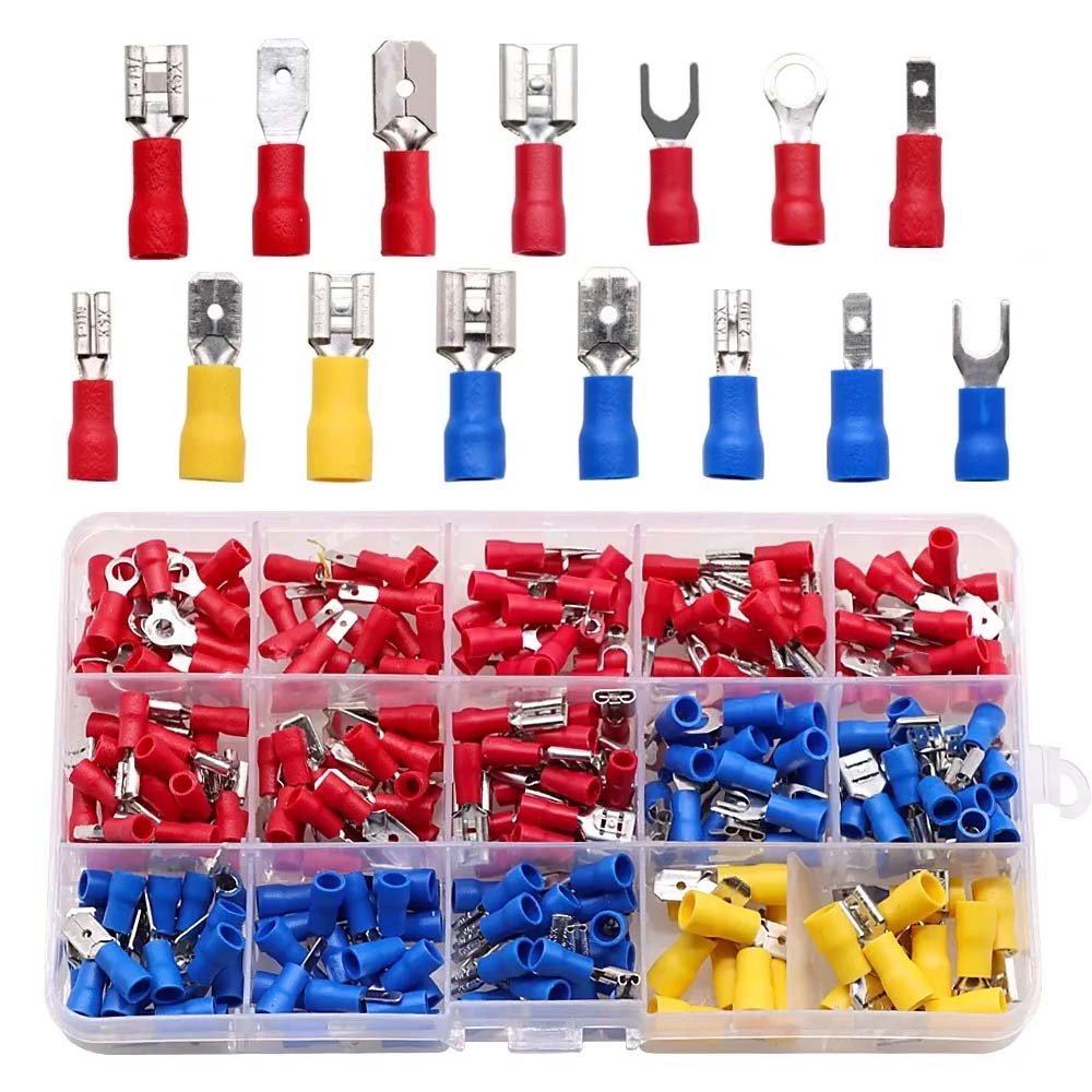 KIT TERMINAL ELETRICO TIPOS VARIADOS 280 PÇS BOM-5513