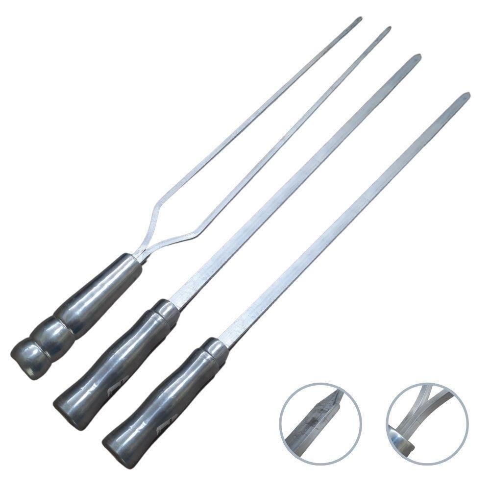 ESPETO DUPLO 70 CM ALUMINIO
