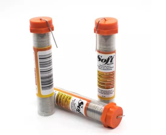 ESTANHO 63 X 37 FIO 1.0 MM TUBO 25 GR LARANJA SOFT