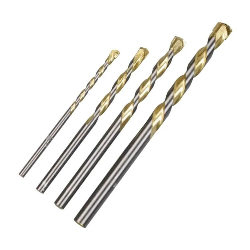 JOGO BROCAS MULTIMATERIAIS 4 A 8 MM 4 PÇS ROCAST