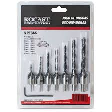 JOGO BROCAS ESCAREADORAS 8 PC ROCAST