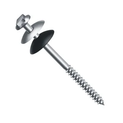 PF TELHA 1/4 X 110 MM PTA. OGIVADA C/ARRUELAS(pvc/zinc)