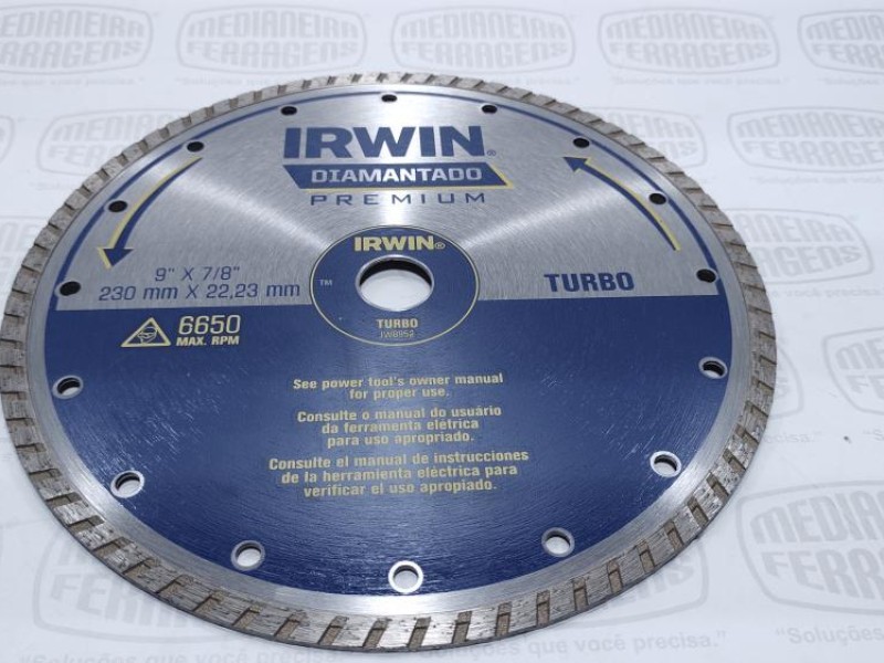 DISCO DIAM TURBO 230X22MM IRWIN