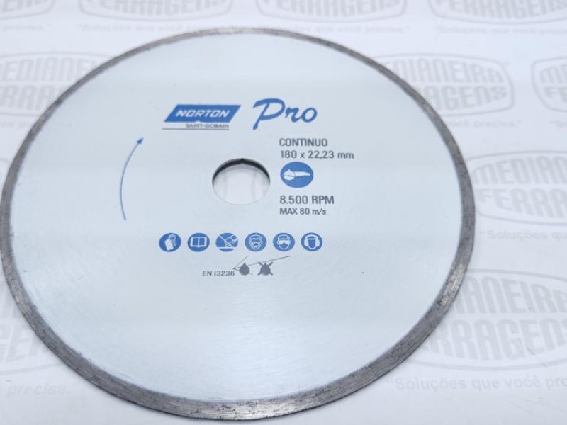 DISCO DIAM LISO 180X22MM NORTON-PRO