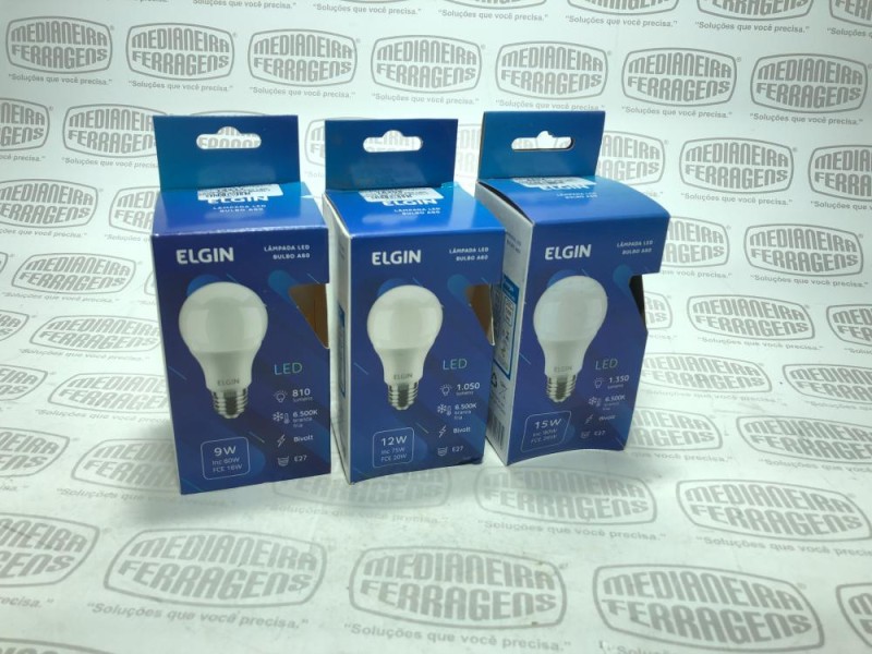 LAMPADA 15W A60 LED PERA BR-6500K BIVOLT 1350 LUMENS ELGIN