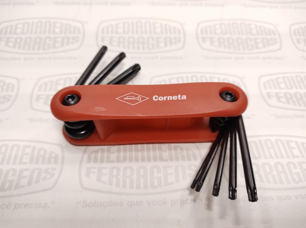 JOGO CHAVE TORX L T-09 > T-40  8 PC CANIVETE LOTUS