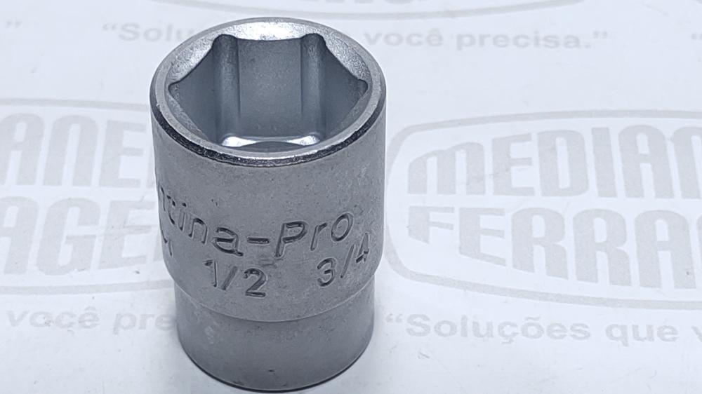 SOQUETE 1/2 X 3/4  SEXT. TRAM. PRO