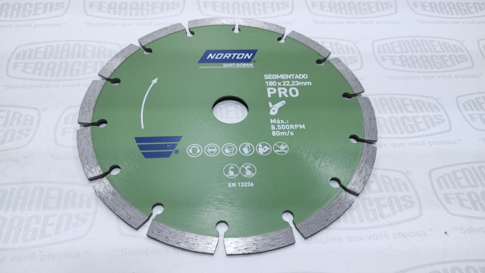 DISCO DIAM SEGM. 180X22MM NORTON-PRO