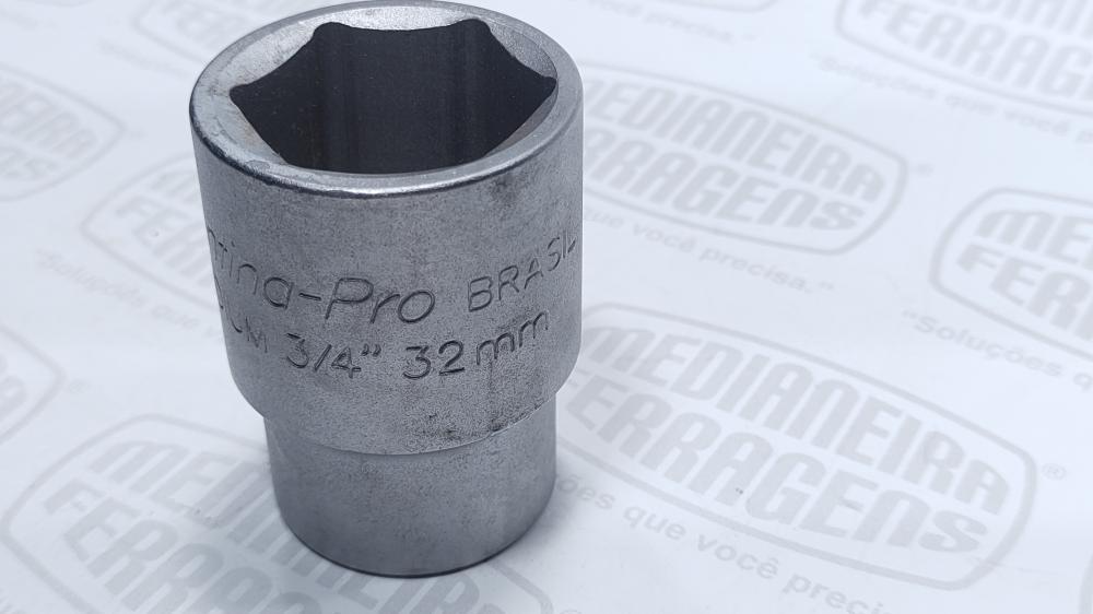 SOQUETE 3/4 X 32 MM  SEXT. TRAM. PRO