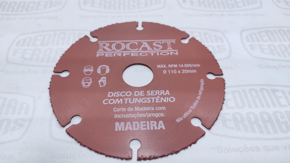 DISCO SERRA 110 X 20 MM TUGSTENIO ROCAST