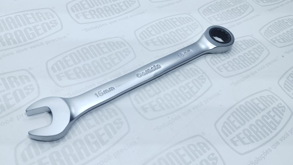 CHAVE COMBINADA 15 MM C/CATRACA CORNETA