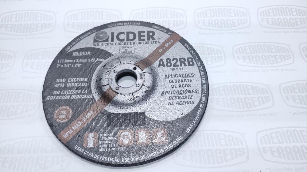 DISCO DESBASTE 7 X 7/8 ICDER
