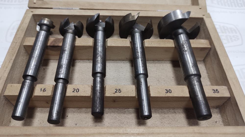 JOGO D BROCAS P/ DOBRADICA  5 PC 15 A 35 MM