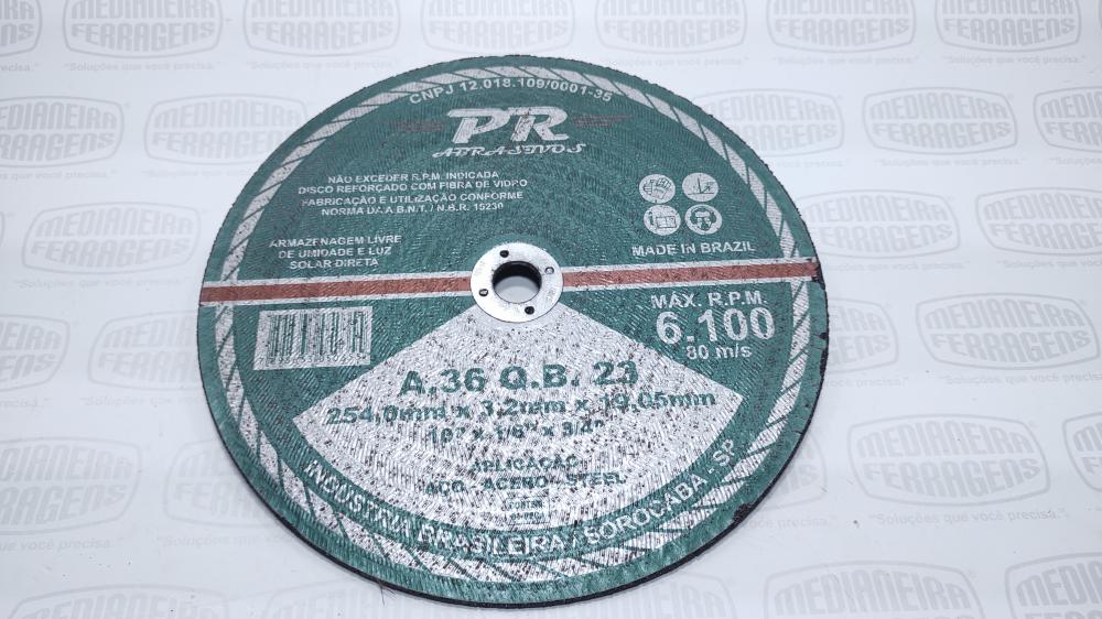 DISCO CORTE 10  X 3/4 X 3,2 A36 QB 32 ICDER