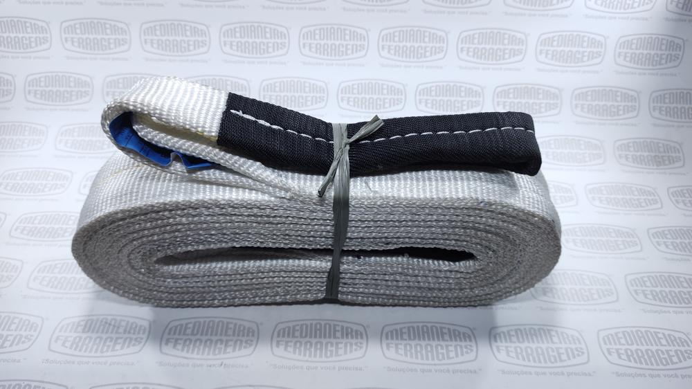 SLING  3,0 TON X 75 MM X 6 MT F.TRAB 5X1 BRANCA FITA CABO