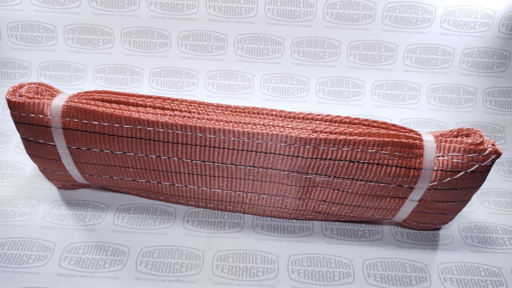 SLING  5,0 TON X 150 MM X 4 MT F.TRAB 7X1 VERM FITA CABO