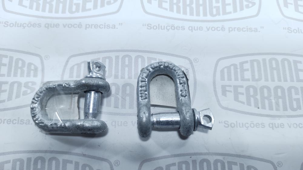 MANILHA RETA TIPO A 1/4 G210 0.5TON