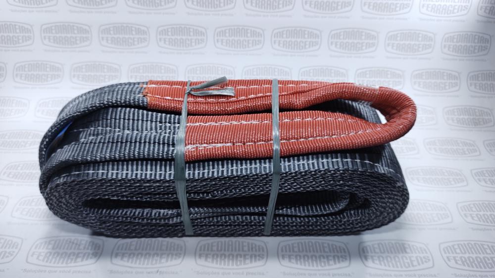SLING  4,0 TON X 120 MM X 4 MT F.TRAB 7X1 CINZA FITA CABO