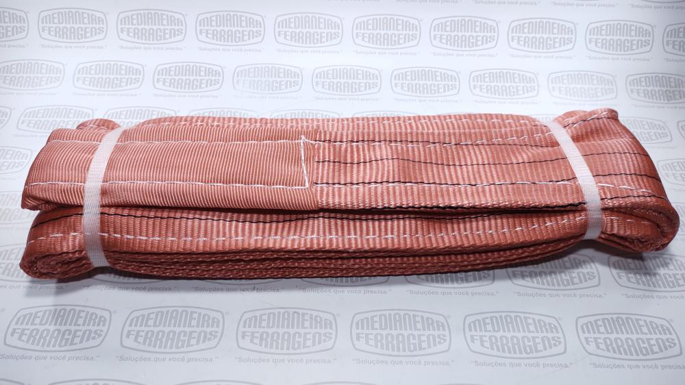 SLING  5,0 TON X 150 MM X 3 MT F.TRAB 7X1 VERM FITA CABO