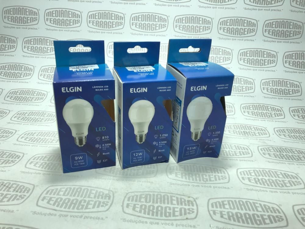 LAMPADA  9W A60 LED PERA BR-6500K BIVOLT 810 LUMENS ELGIN