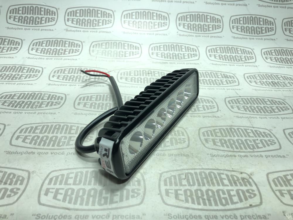 FAROL LED 18 W 40 MM BRANCO RETANG. POLY-418 RBL