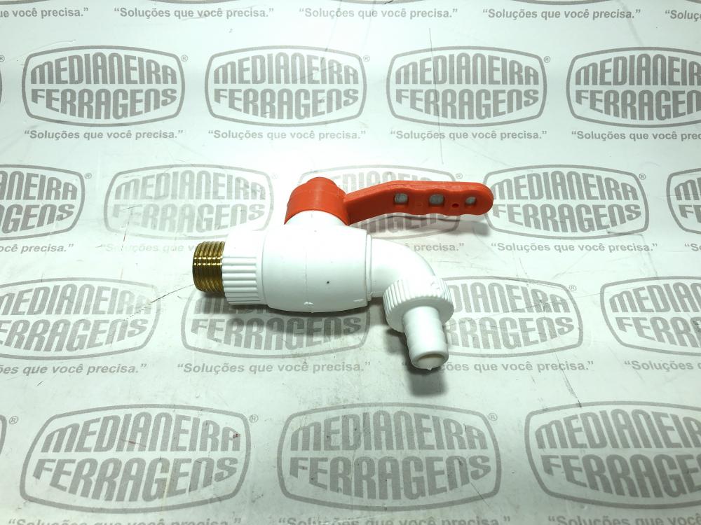 TORNEIRA 1/2" X 1/2" PVC BRANCA CURTA STARTOOLS