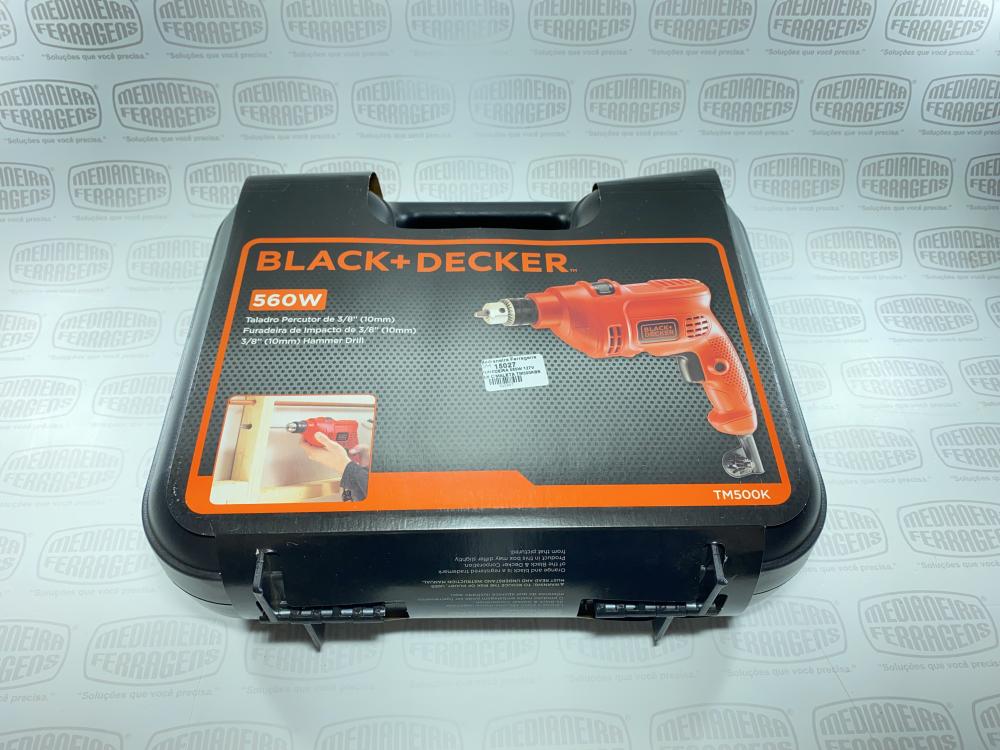 FURADEIRA 560W 127V 3/8  TM500KBR B&D