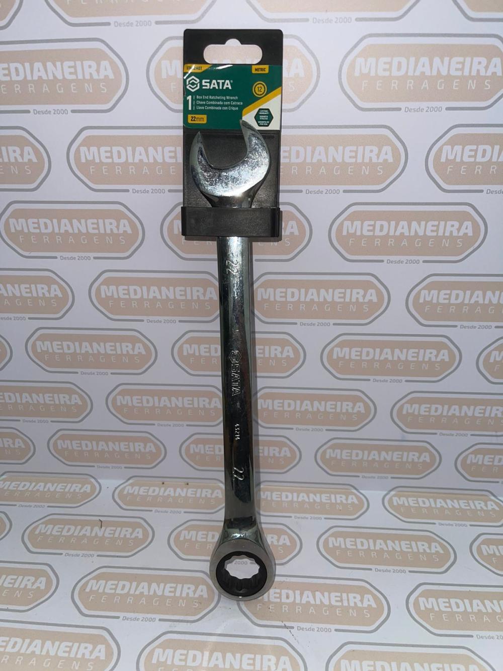 CHAVE COMBINADA 22 MM C/CATRACA SATA