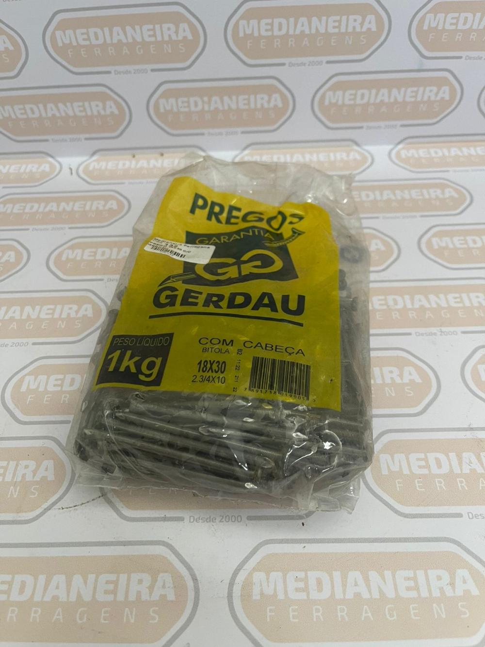 PREGO 18X30 C/C GERDAU